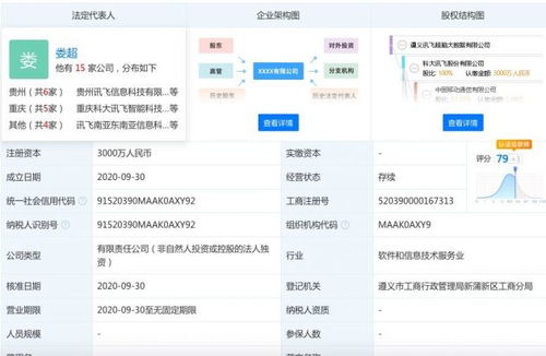 科大讯飞在遵义成立大数据公司 注册资本3000万人民币